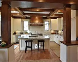 угловая кухня с островом Орегон